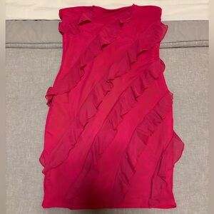 Oh Polly fushia homecoming mini dress
